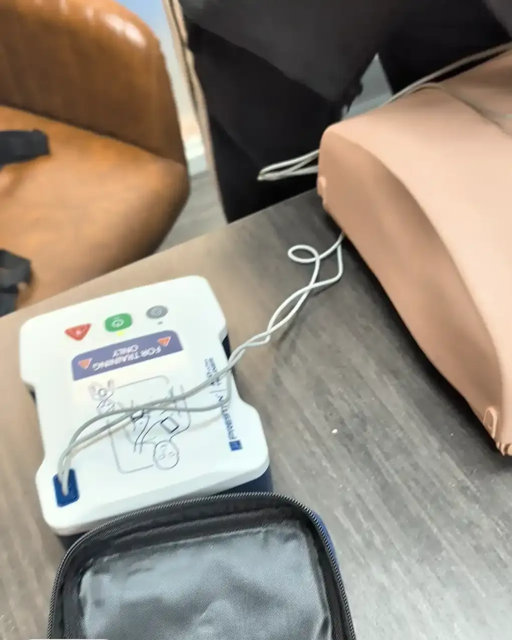 Training mannequin used for CPR practice