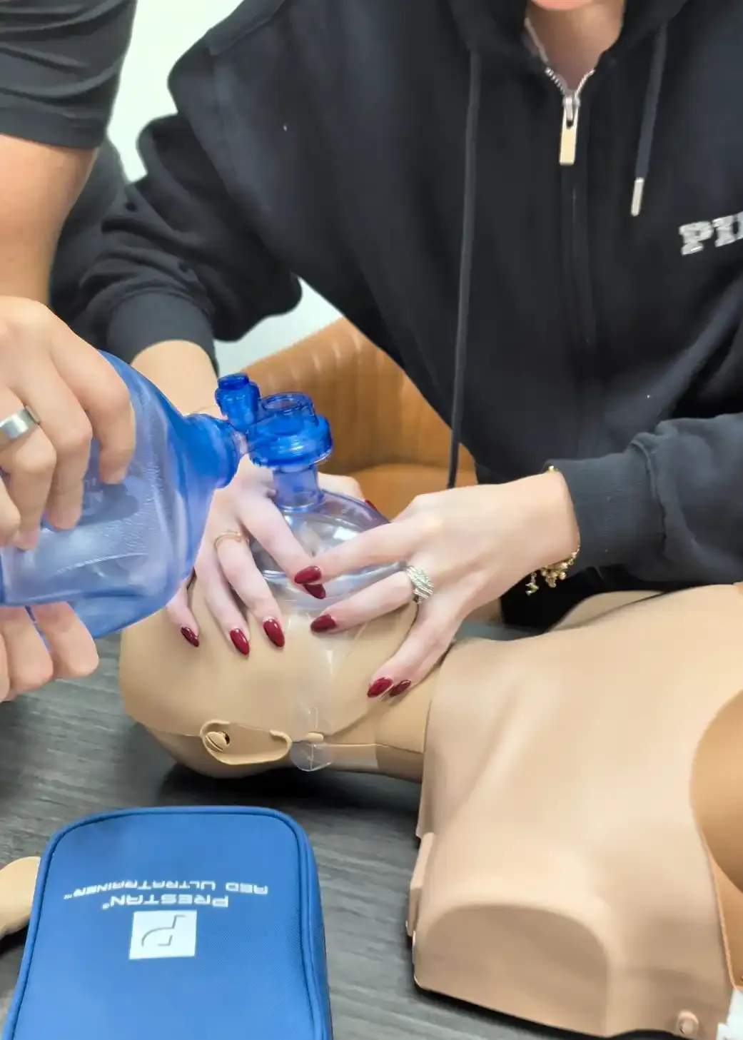 Hands-on airway and choking relief practice